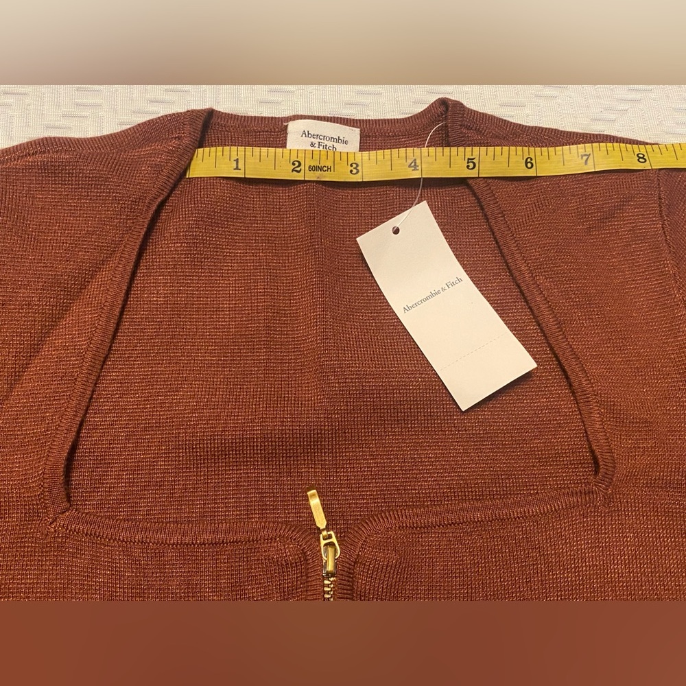 Womens Long Sleeve Half Zip Mini Dress SZ S - Picture 15 of 15